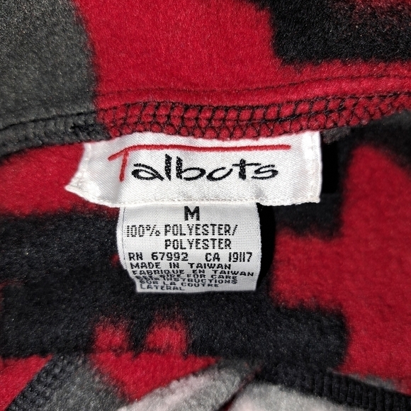 Talbots fleece button Down size medium - Picture 5 of 5